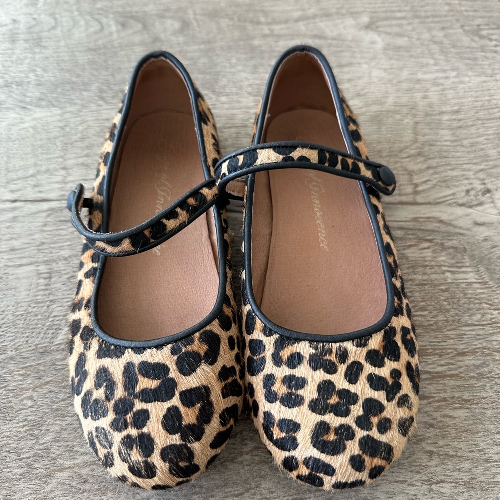 Leopard Print Mary Jane Flats